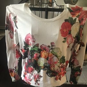 Halogen floral sweater.